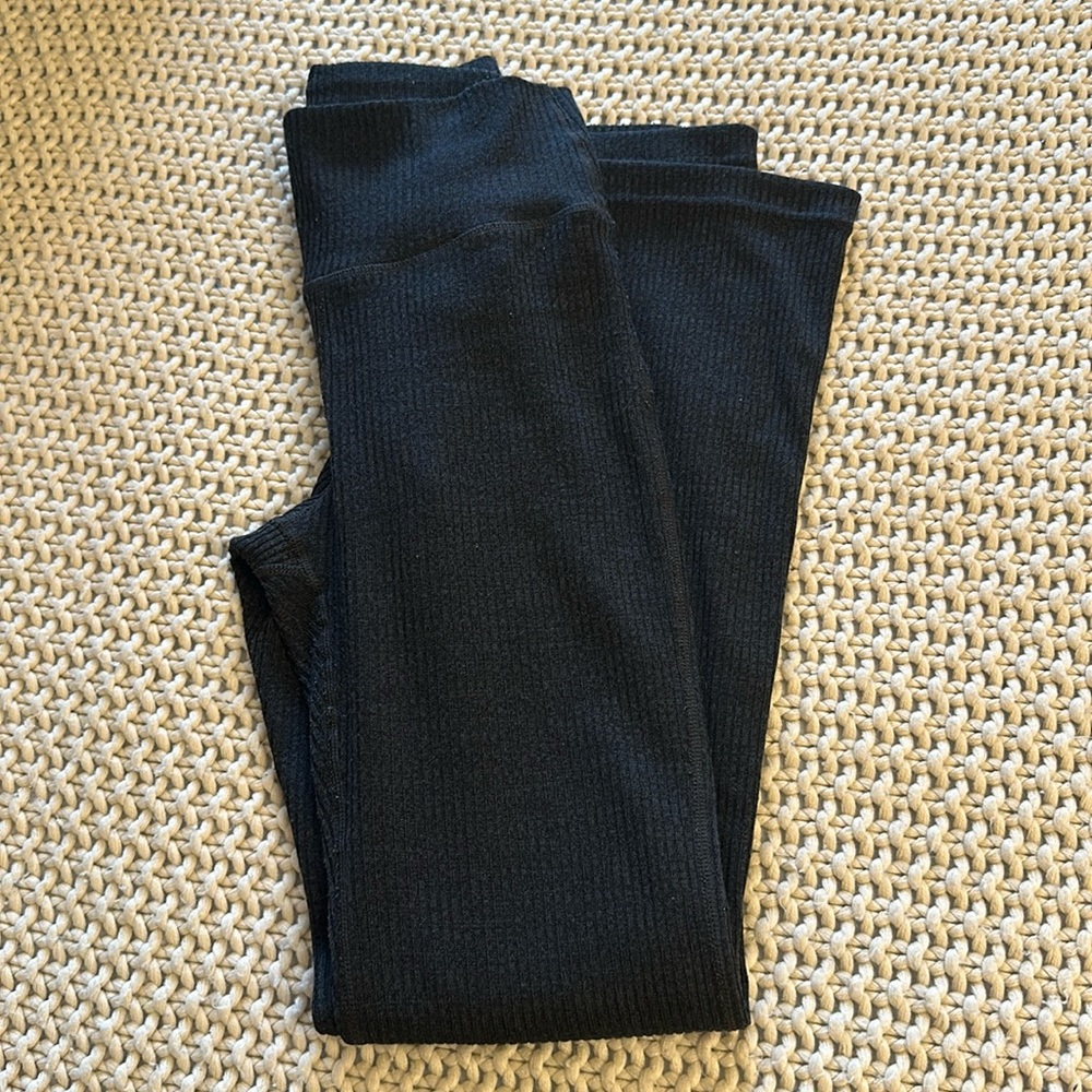 Comfort Flare Pants - Black Marl - Small